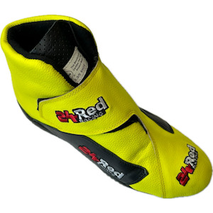 Leather SFI Approved Race Boots Fluro – No Laces