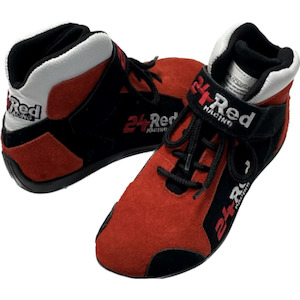 Professional motor racing: Kids Leather Hide Grass Karting Boots