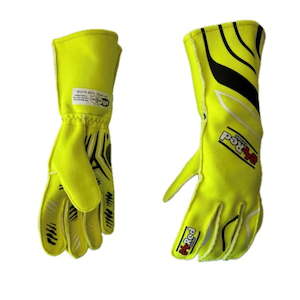 Fluro Race Gloves SFI Approved Outer Stitch