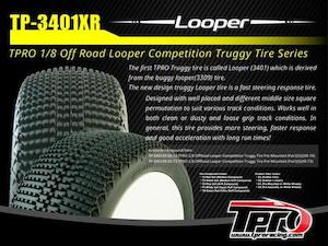 Tpro 1/8 Truggy Offroad Looper Competition Tyre Pre-mounted (pair)