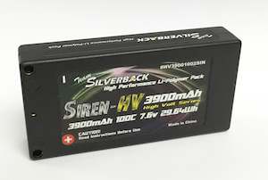 Silverback Siren-HV 3900mah 100C/200C 7.6V 2S Lipo (Thin) Shorty