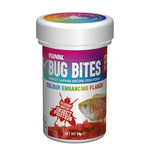 Fluval Bug Bites Colour Enhancing Flakes - Redwood Aquatics Aquarium & Water…