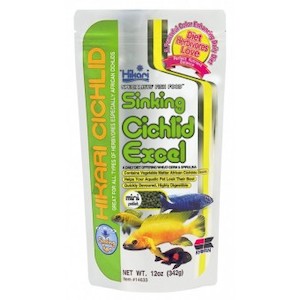 Fish Food: Hikari Sinking Cichlid Excel 342g - Redwood Aquatics Aquarium & Water Garden Centre