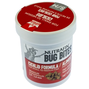 Fish Food: Nutrafin Cichlid Bug Bites 45g - Redwood Aquatics Aquarium & Water Garden Centre