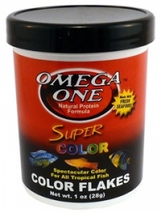 Omega Colour Enhancing Flakes 28g - Redwood Aquatics Aquarium & Water Garden Centre