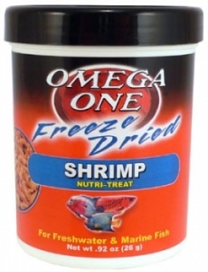 Omega One Freeze Dried Shrimp 26g - Redwood Aquatics Aquarium & Water Garden Centre