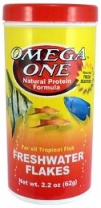 Omega One Freshwater Flakes 62g - Redwood Aquatics Aquarium & Water Garden Centre