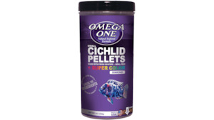 Omega One Super Colour Cichlid Pellets 226g - Redwood Aquatics Aquarium & Wa…