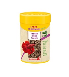 Sera Freeze Dried Bloodworms Nature - Redwood Aquatics Aquarium & Water Garden Centre