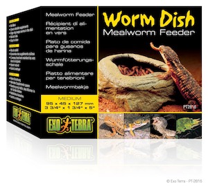 Exo Terra Worm Dish - Mealworm Feeder - Redwood Aquatics Aquarium & Water Garden Centre