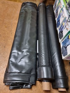 PVC Pond Liner 4m wide - 0.5mm - price per lineal metre - Redwood Aquatics Aquar…