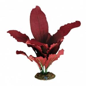 Accessories: Aqua One Silk Plant - Amazon Red 20cm - Redwood Aquatics Aquarium & Water Garden Centre