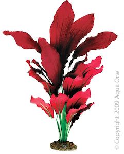 Aqua One Silk Plant - Amazon Red 40cm - Redwood Aquatics Aquarium & Water Garden Centre