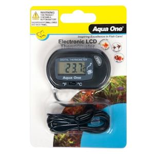 Accessories: Aqua One Electronic Thermometer - Redwood Aquatics Aquarium & Water Garden Centre