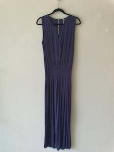 Storm Long Navy Dress with Side Splits 8