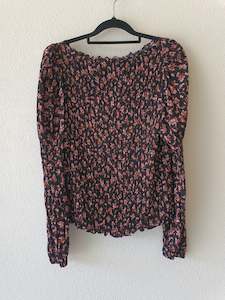 Decjuba Floral Rouched Top 12