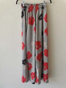 Floral wide legged pants - Elastic Medium