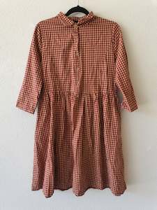 Second hand clothing: Momo Red gingham dress Medium