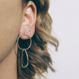 Second hand clothing: Osakana Jewellery Loopy Hoops