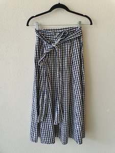 Ruby Blue & White Check Skirt XXS