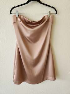 Kookai Golden Strapless Mini Dress 12