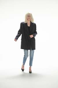 Clothing manufacturing - womens and girls: Aurélie Tux Blazer - Marine