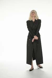 Clothing manufacturing - womens and girls: Mme. Henri Blazer Coat - Noir