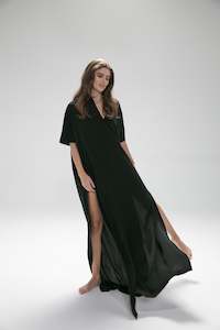 Clothing manufacturing - womens and girls: Nico Kaftan Dress - Noir