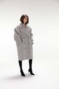 Clothing manufacturing - womens and girls: Garance Coat - Gris