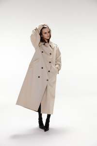 Clothing manufacturing - womens and girls: Ellis Trench Coat - Fawn