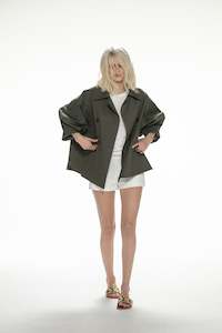 Clothing manufacturing - womens and girls: Margaux Trench - Khaki