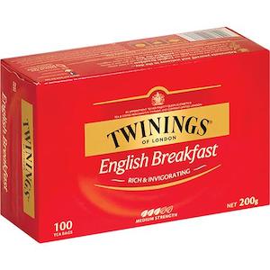 Twinings English Breakfast Tea Bags 80ea