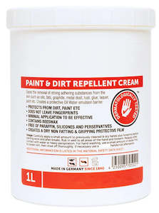 Paint and Dirt Repellent Cream - 1L Tub