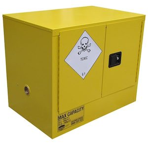 100L Toxic Substance Cabinet, 2 Doors, 1 Shelf