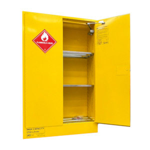 250L Flammable Storage Cabinet, 2 Doors, 3 Shelves