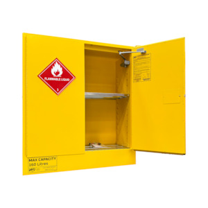 160L Flammable Storage Cabinet, 2 Doors, 2 Shelves