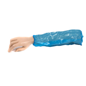 Disposable LDPE Sleeves – Blue