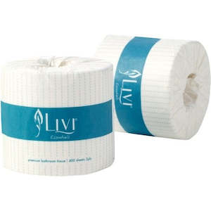 Livi Essentials Toilet Paper Wrapped 2 Ply 400 Sheets - Carton of 48 Rolls