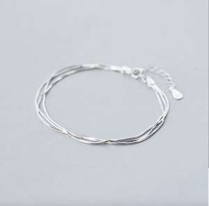 Sterling Silver Snake Bone Bracelet NZ Jewellery R E K I N D L E