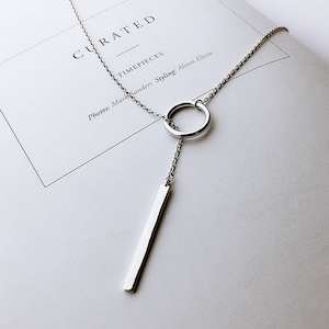 Sterling Silver Circle Necklace NZ Jewellery R E K I N D L E