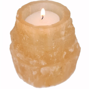 Social and interpersonal skill training: SELENITE - Mountain Candle Holder Orange 8cm