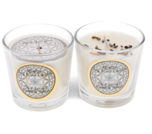 CRYSTAL SAND CANDLE - Problem Solver Tiger Eye Amber Scented Votive