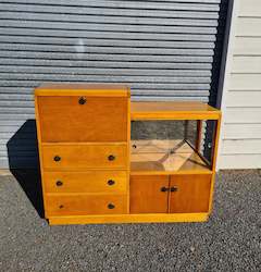 Blonde Oak Drinks Cabinet