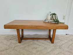 Second hand furniture: Retro Oak Coffee Table