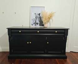 Second hand furniture: Beautiful Black Buffet