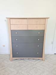 Second hand furniture: Solid Pine Tallboy