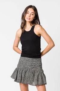 Womenswear: TAMMY RIBBED TANK - BLACK