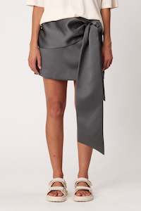 Womenswear: ELSIE MINI SKIRT - SMOKE