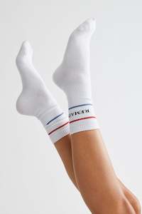 Womenswear: LATE CHECKOUT SOCKS - BLACK AND BONE