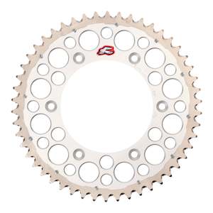 Renthal Sprocket Twinring Silver 50T Bi-Metal Grooved